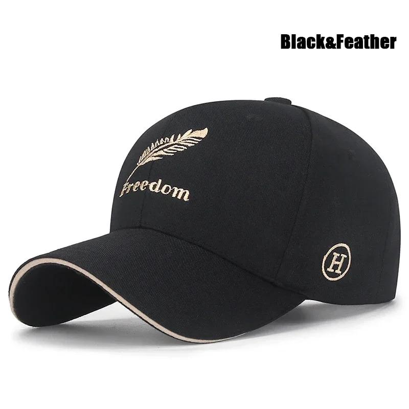 Feather Wheat Ear Embroidery Cotton Baseball Cap New Outdoor Casual Sport Sun Caps Trucker Hat Dad Hats