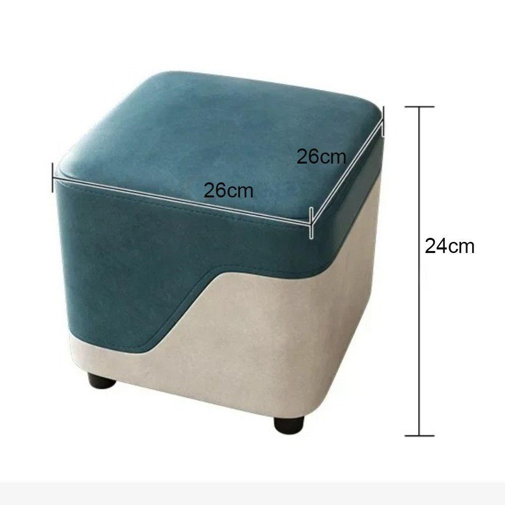 Useful Technical Cloth Small Stool Wooden Breathable Nordic Stool Multifunctional Colorful Shoe Changing Stool Household Use