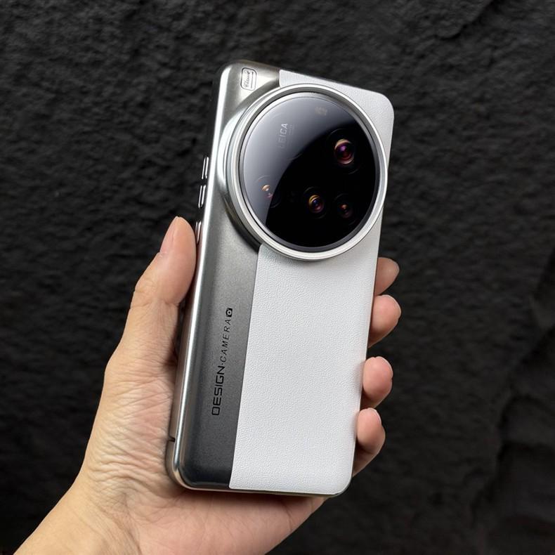 Premium Colorblock Electroplated Leather Case for Xiaomi 13 Ultra/14 Pro/15 Pro - Drop-Proof Protection