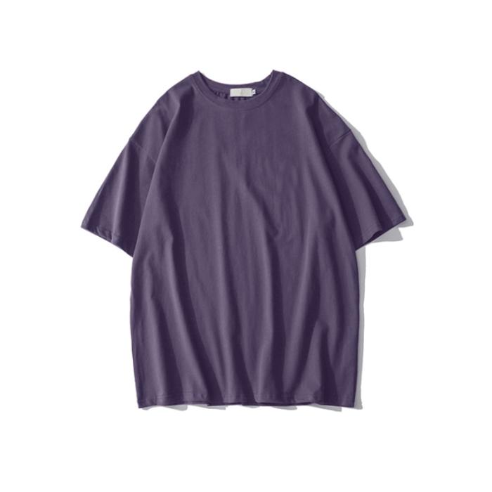 Summer pure cotton Oversized T shirts Women Men Casual Female Streetwear Large size Tees Unisex Basic Solid Young Cool y2k Tops
