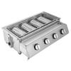 Stainless Steel Patio Garden Barbecue Grill Small Outdoor Cooking Tools Portable BBQ Propane Gas Stove Grill