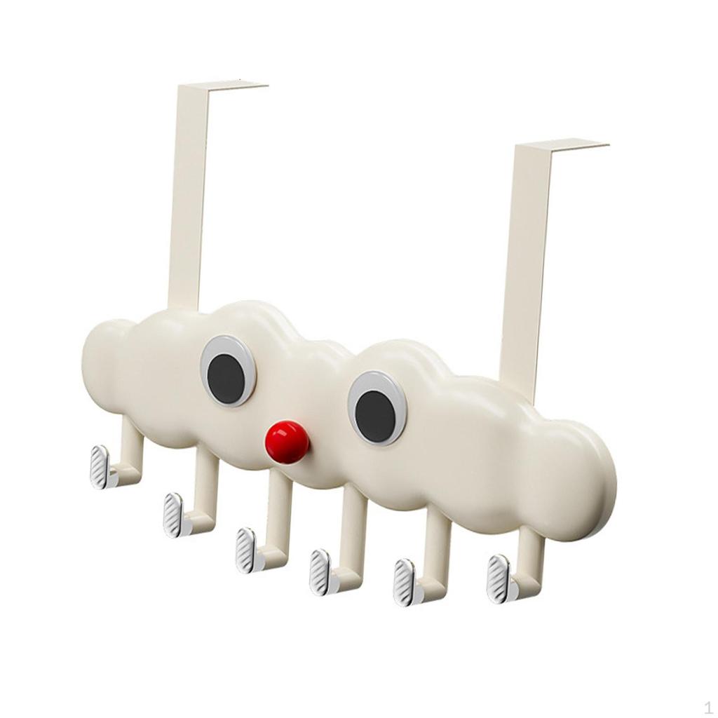 Mantelhaken mit 6 Haken für Handtuch, Regenschirm, Schreibtisch