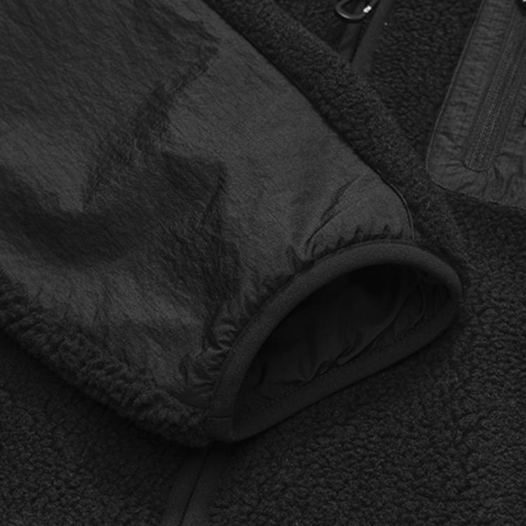 New FILA Velvet Feel Coat Men's Jet Black F51M249998F-BK