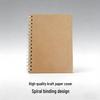 A6 Solid Color Spiral Notebook - Premium Business Diary & Student Sketchbook