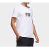 adidas T Shirts Men's White Crew Neck Moderate Straight Fit GL5634