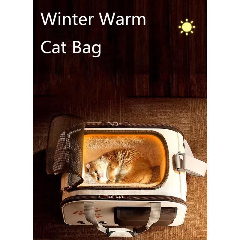 Foldable Portable Pet Carrier Bag for Small Dogs and Cats - Breathable Outdoor Shoulder Bag, Pet Supplies