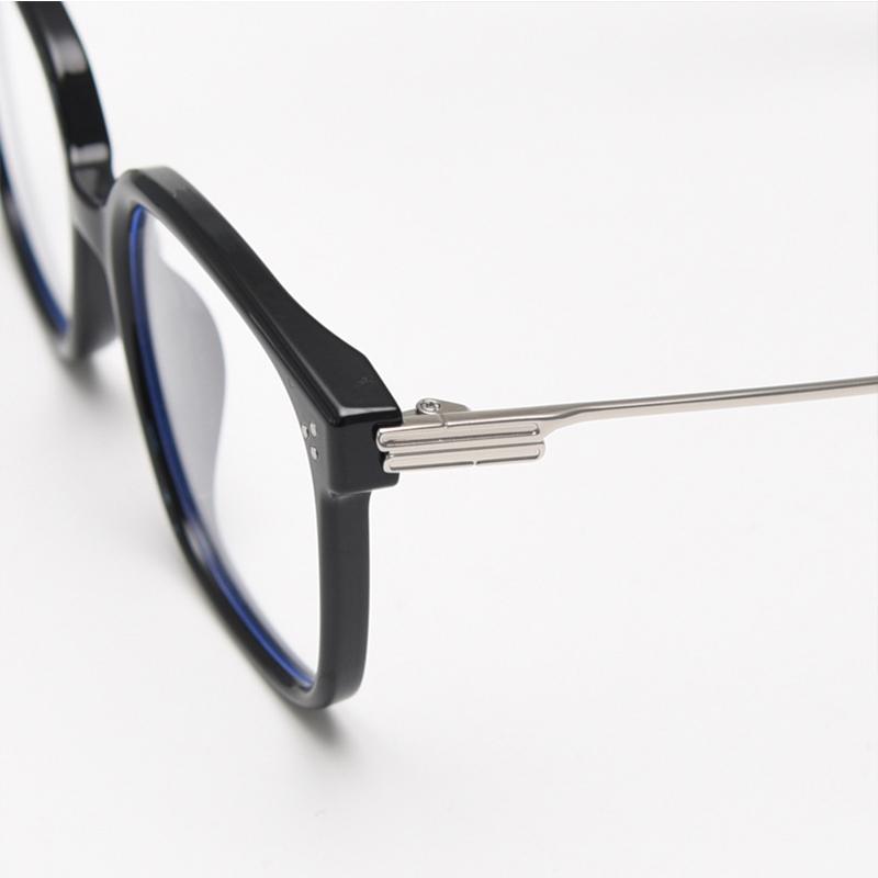 Elegant Women Large Frame Square Reading Glasses Fashion Green Prescription Eyewear Female Anti Blue Light Computer Glasses +2.5