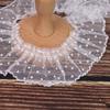 Elegant Pleated Lace Trim Vintage Polka Dot Mesh Ribbon Lace Fabric Ribbon  Dress Accessories