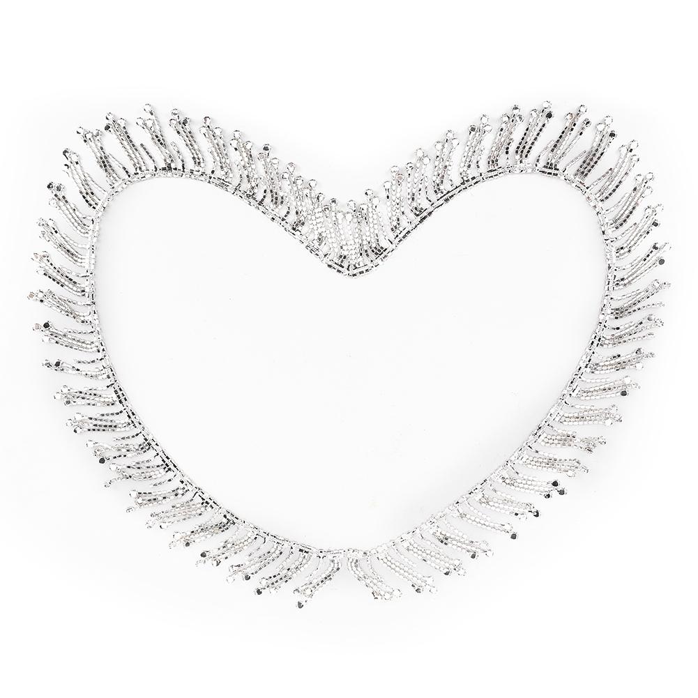Rhinestone Tassel Chain Hand Made Accessory Decoration Chain(Silver)