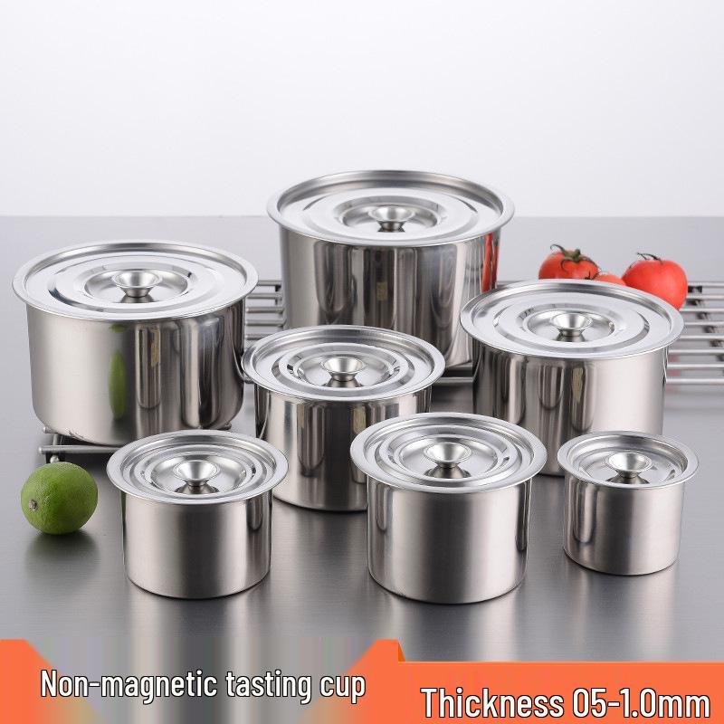 304 Stainless Steel Non-Magnetic Kitchen Bowl Set: Flavor Bowl, Seasoning Box, Soup Bowl, Egg Beating Basin, Stew Pot, Oil Pan.