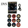 NFC Vinyl Record Player Fridge Magnet for Christmas Halloween, with 9 Programmable Records, Retro Style Enabled Albums Refrigerator Magnet,