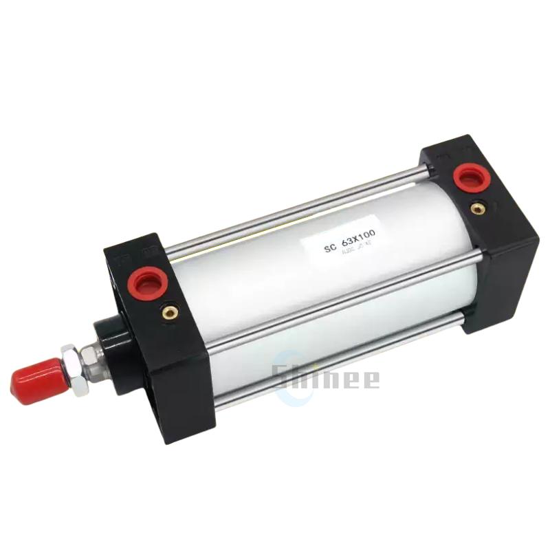 SC Standard Air Cylinder SC32/40/50/63mm Bore Small With Magnetic Pneumatic Cylinder Piston 25/50/75/100/150/200/250mm Stroke