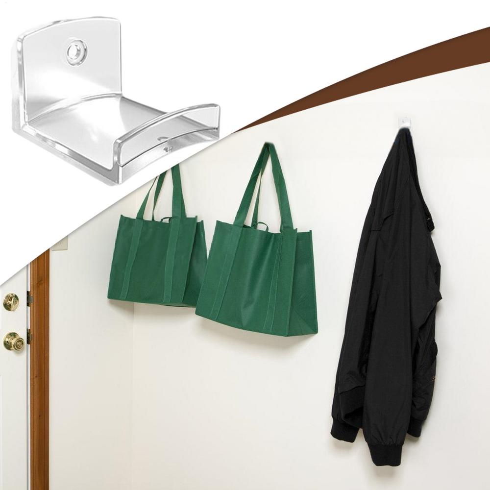 Adhesive Hat Hooks For Wall No Punching Hat Hanger Space-Saving No-Drilling Hooks For Workplace Bedroom Closet Kitchen Bathroom