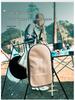 Portable Outdoor Cookware Set: Stainless Steel Cutlery, Storage Bag, and Cutting Board for Camping and Picnics.