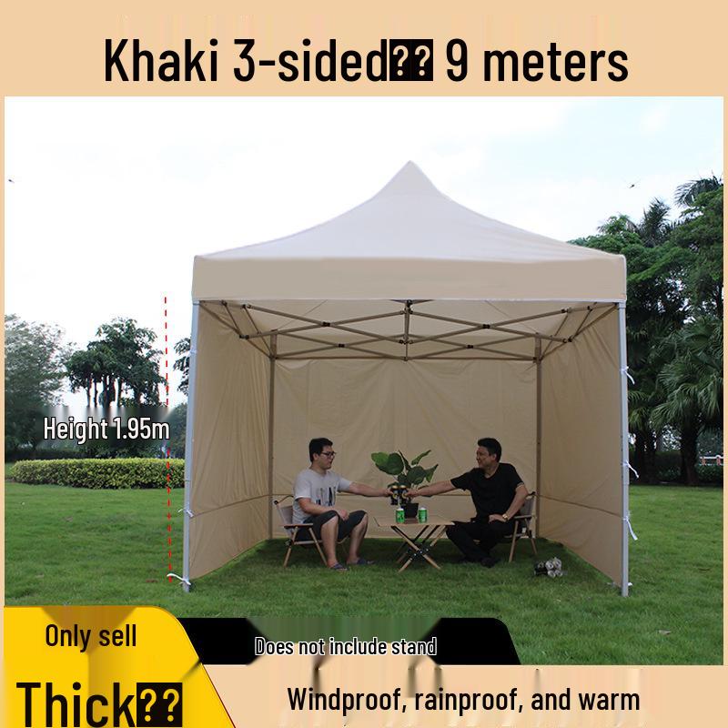 Transparent Tent Side Panel: Windproof & Waterproof Outdoor Canopy Enclosure with Thick Fabric and Durable Edging