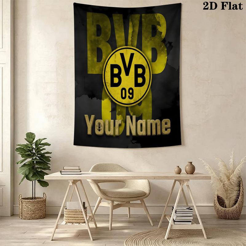 Arazzo da Parete BVB con Nome Personalizzato Appeso Estetico alla Parete Coperta in Tessuto Stampato Arazzi Decorativi per Camera da Letto Soggiorno Decorazioni per la Casa
