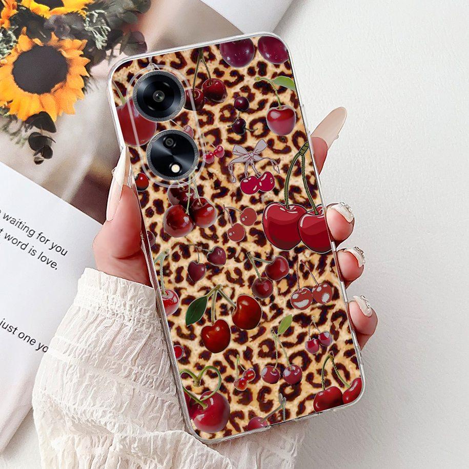 For OPPO F23 Case CPH2527 Cover Fashion Marble Flower Soft Slim Silicone Back Cover on OPPO A98 A1 5G CPH2529 OPPOF23 Phone Case