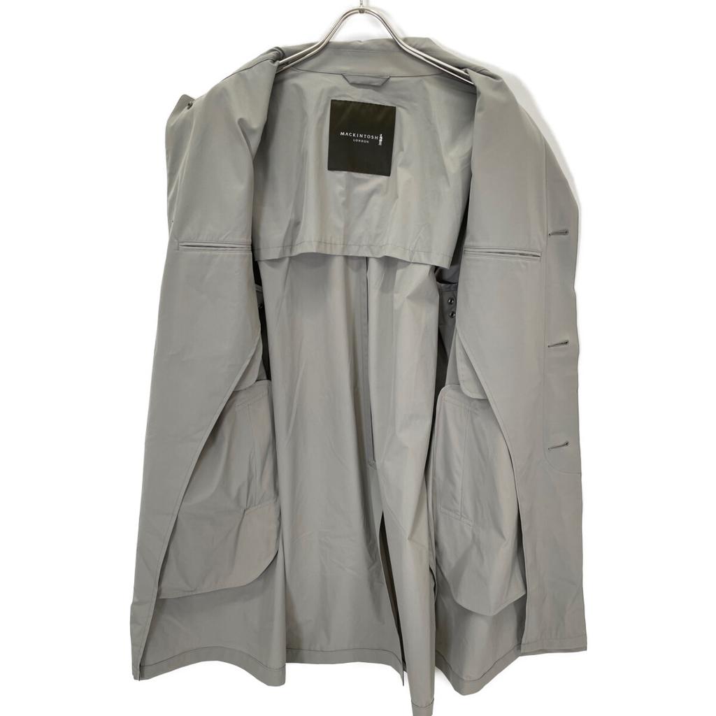 MACKINTOSH 2018 Пальто-соутиен из серого эластичного нейлона Dunford Short 42 хакиБ/у
