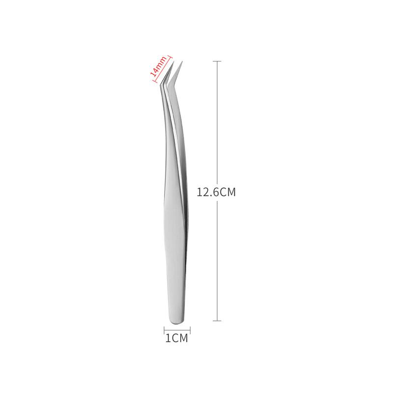 

1Pc Stainless Steel Curved tweezers for Nail Art Sticker Rhinestones Picking Tool Tweezers DIY Scrapbook Aesthetic Accessories