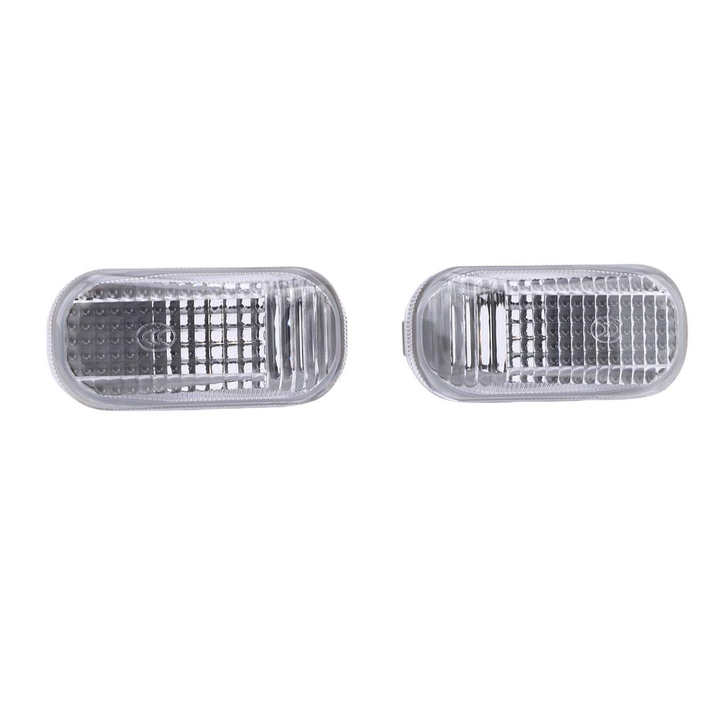 1 Pair Front Side Marker Light Lamp Covers Housing 34301 S5H T02 Replacement for City EP3 Stream Jazz FIT White