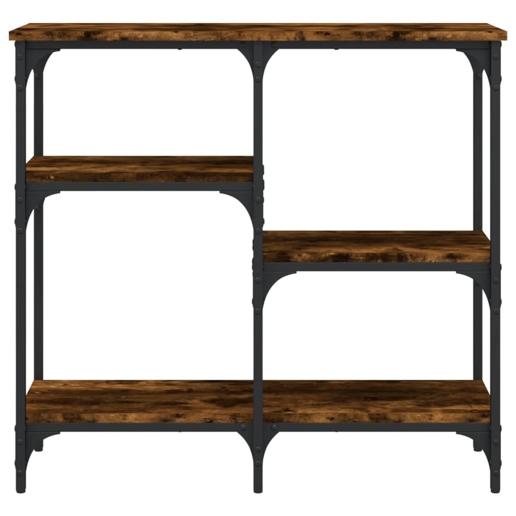 Console Table Smoked Oak 80x29x75 cm Wood Based Material