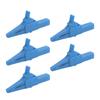 5pcs J.60039 Safety Test Clips Multifunction Safety Type Test Clamp with 4mm Socket for Electronic InstrumentsBlue