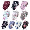 1pc Floral Elegant Tie For Men Women Cotton Beautiful Flower Paisley Necktie Narrow Skinny Cravat Wedding Casual Tie