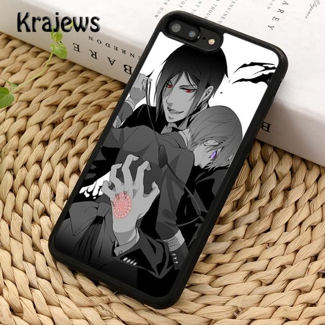 Krajews Black Butler Kuroshitsuji Anime Pouzdro na telefon pro iPhone 14 5 SE 6s 7 8 plus X XR XS 11 12 13 pro max Samsung S21 S22 ultra