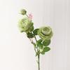 Fiori Artificiali in Seta Peonia a 3 Teste Rosa Occidentale Ornamento Floreale per Decorazione Matrimonio