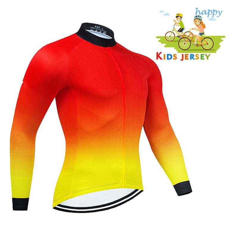

2026 Autumn Breathable Cycling Suit Set Children Long Sleeve Cycling Jersey Autumn Kids Boy Girl MTB Bicycle Breathable Cycling Clothing 4XL