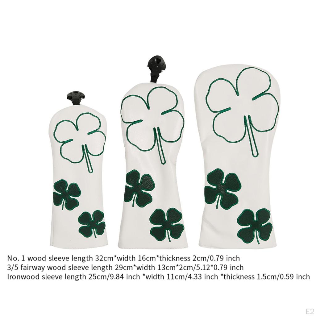 3x Golfschlägerhaube für Schlägerholz-Headcover, Schutzhülle, Sport