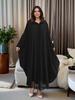 Dubai Hooded Dress: European & American Style, Turkish Cardigan, Loose Long Robe for Women