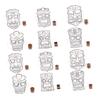 Classroom Project Island Masks, 12 Pack Paintable Paper Pulp Mask Set for Student Art Activities, Summer Party Crafts and Family DIY Use
