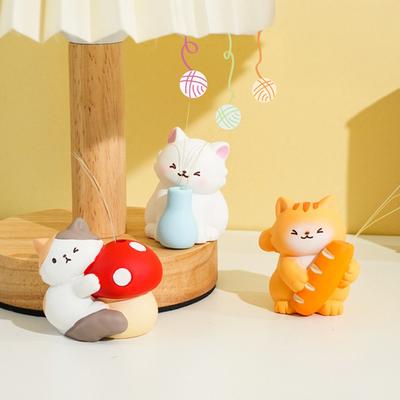 Cute Cat Whisker Collector 3D Cartoon Cat Sculpture Pet Beard Holder Resin Cat Whisker Vase Mini Pet Vibrissae Keepsake Sympathy Gift for Cat Lovers