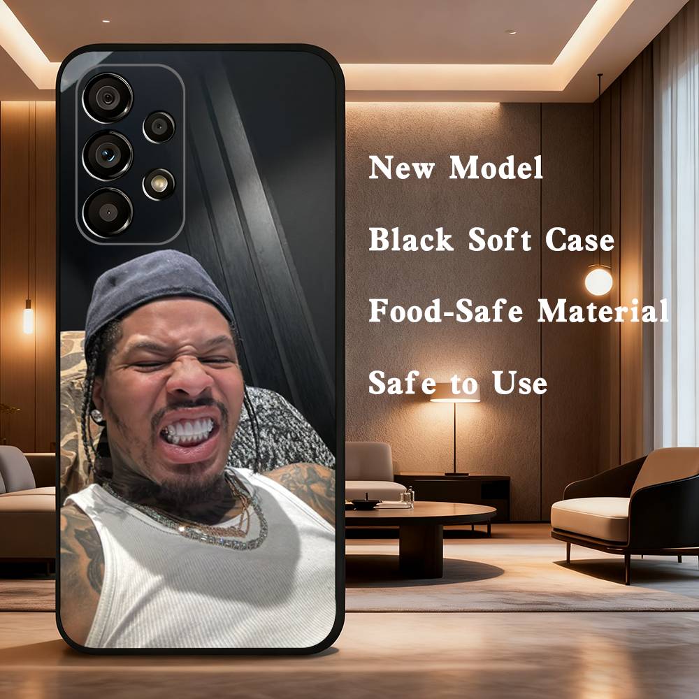 G-Gervonta Boxer D-Davis Phone Case For Samsung Galaxy A73,31,32,72,41,53,52,71,22,5G,Note,J7,8,9 Soft Black Cover