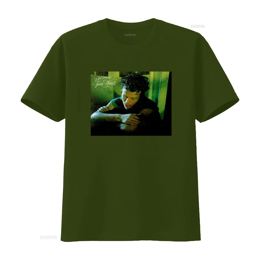 TOM WAITS Blue Valentine Vinyl CD Cover T Shirt Available in Small Medium Large XL Sizes vintage Washed Versatile Unisex