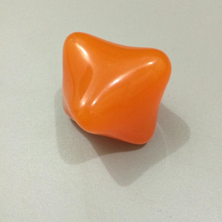 

Resin Beeswax Hexagonal Handball Palm And Plantar Acupoint Massager Meridian Health Ball Flexible Finger Handle помаранчевий