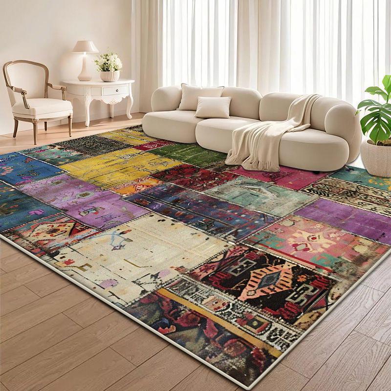 Easy Clean Non-slip Carpets for Living Room Sofa Coffee Table Entrance Mat Large Area Bedroom Cloakroom Decoration Rugs Washable
