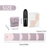 Mini Jewelry Organizer Roll Pouch PU Leather Travel Jewelry Case with Multiple Pockets for Necklace/Earring/Ring