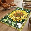 Sunflower Field Pattern Non-Slip Home Carpet Design for Office Decor Living Room Bedroom Gift