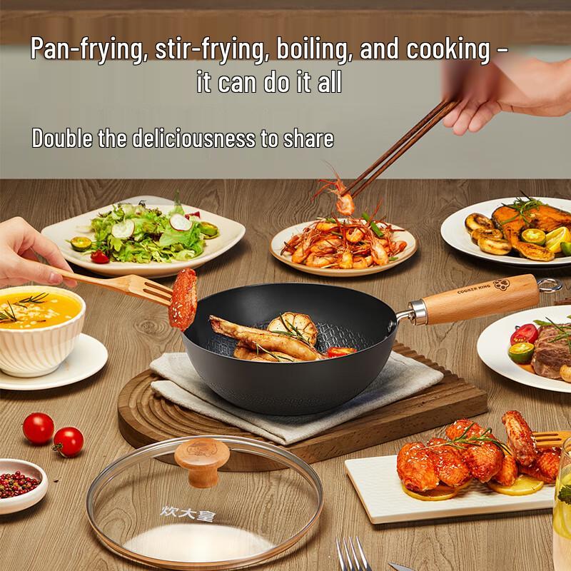 COOKER KING 20cm Meow Meow Small Iron Wok