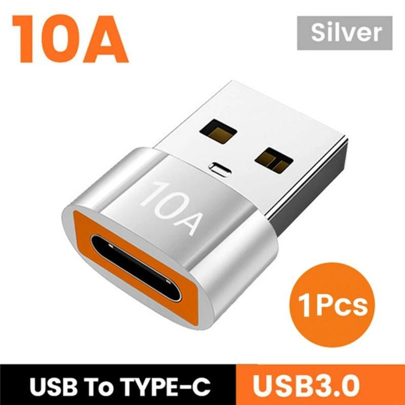 10A OTG USB 3.0 To Type C Adapter TypeC Male To USB Female Converter Fast Charging OTG Adapter For Macbook Laptop Xiaomi Samsung