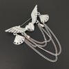 Creative Love Wings Brooch with Retro Tassel Multi-Layer Chain