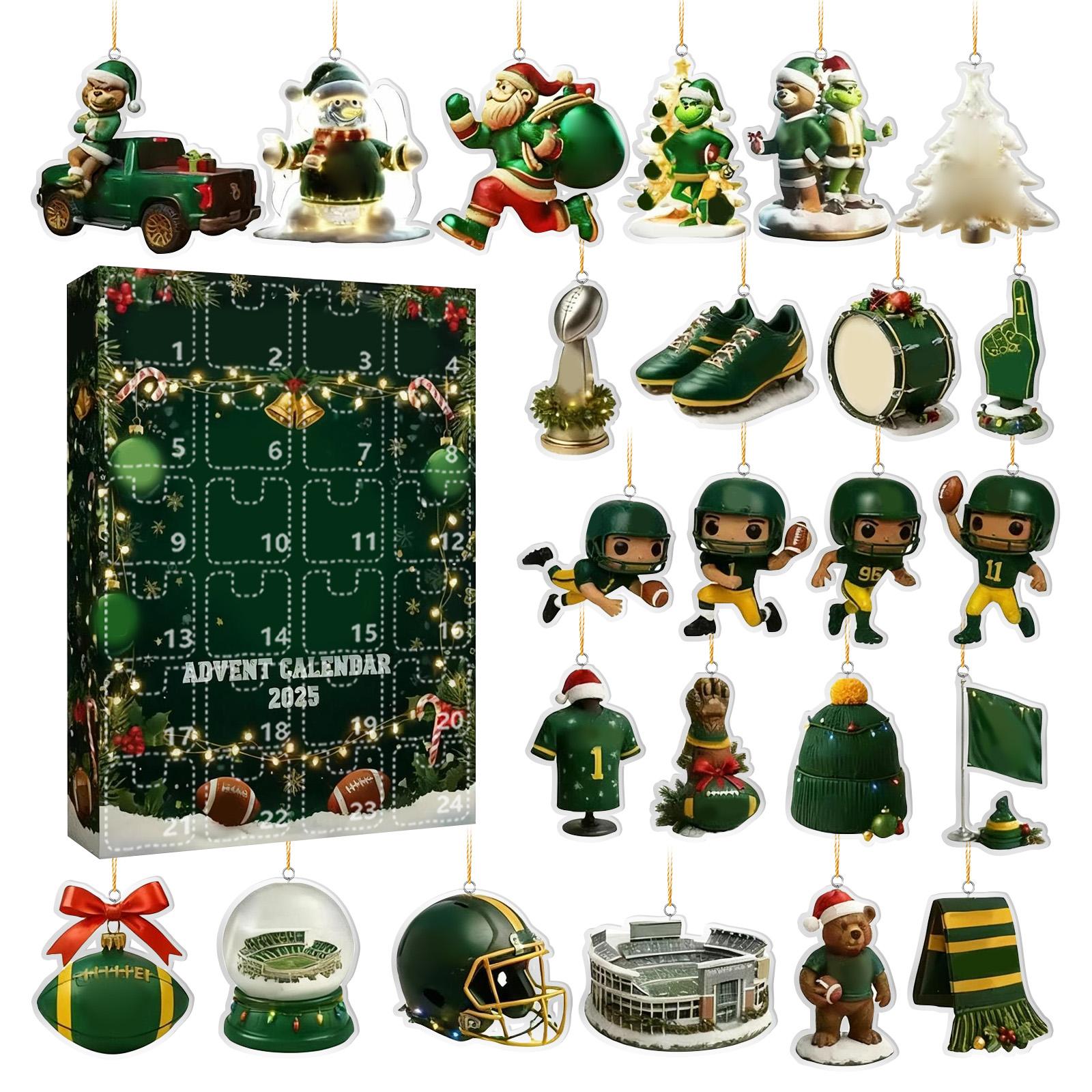 

Christmas Advent Calendar, 24-day Advent Calendar Holiday Countdown Collection, Pendant Box Suitable For Christmas Surprise Gifts One Size белый