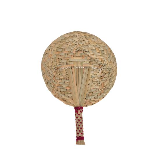 Handmade Weaving Fan Natural Bamboo Raffia Hand Fan Chinese Style Woven Palm Leaf Handheld Fan Summer Cooling Fan Wedding Party Decoration