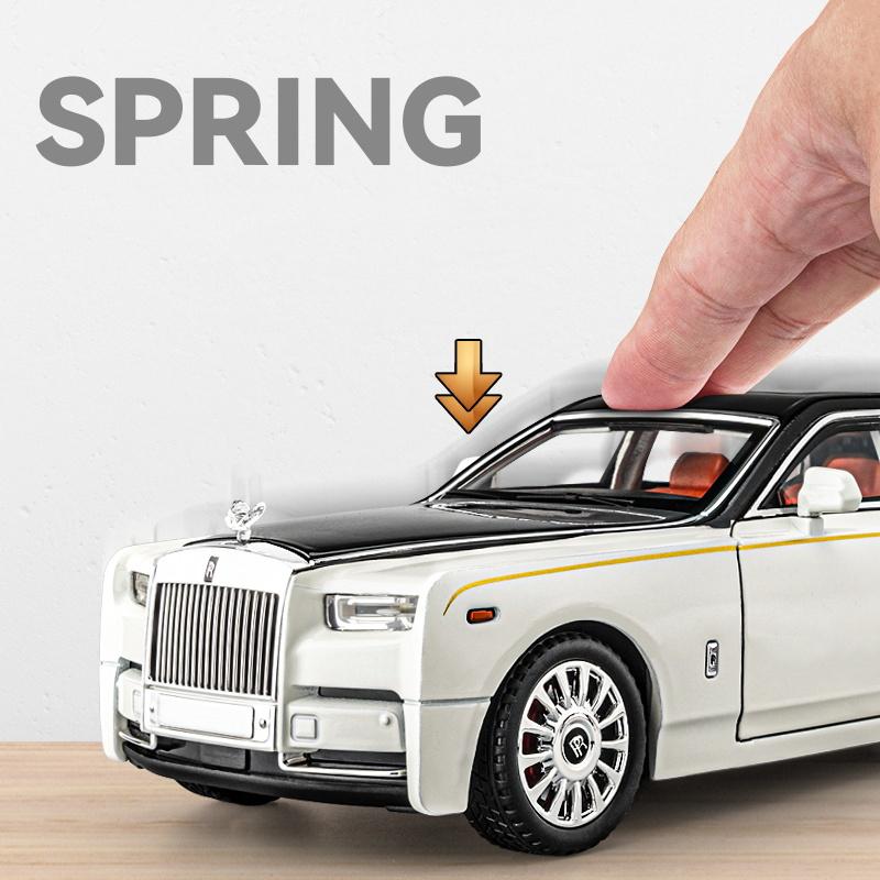 1:18 Rolls Royce Phantom Sternenhimmel Legierung Auto Die-Cast & Spielzeugfahrzeuge Automodell Ton und Licht Auto Spielzeug Für Kinder Geschenke