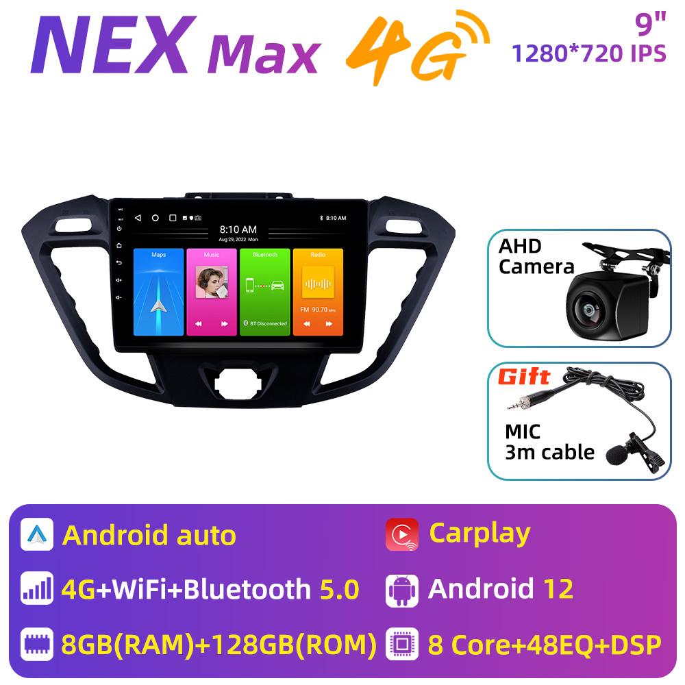 For Ford Transit Tourneo Custom 2013 - 2021 Car Radio 2 Din Android Multimedia Player Screen Head Unit Navigation Carplay Stereo