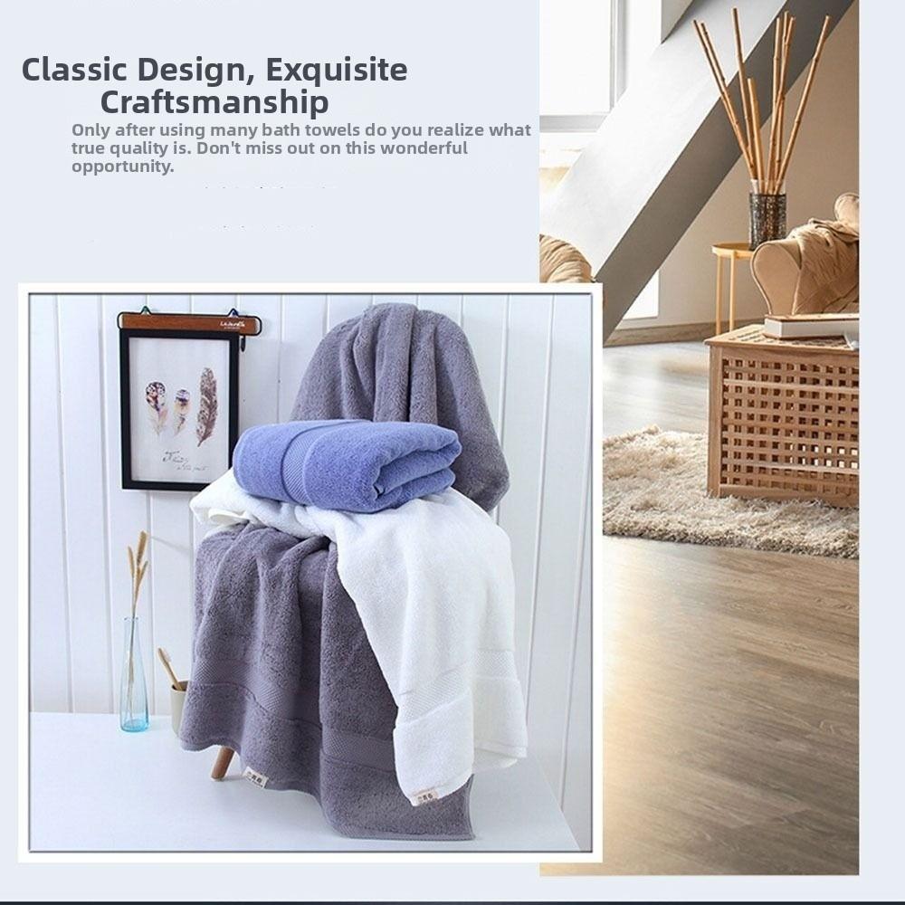 Thickened Bath Towel Absorbent Adults Serviette Towel Hand Towel Beach Towel  Spa