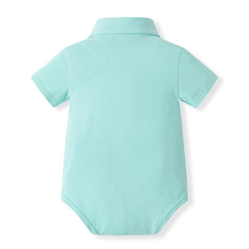 Boys' Gentleman Summer Romper Set: Infant & Toddler First Birthday Suit