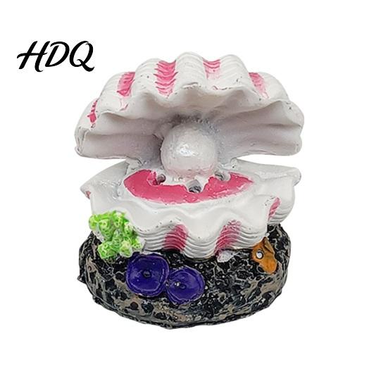 Dynamic Waterscape Aquarium Decor Bubbler Shell Resin Volcano Coral Air Pump Bubbler